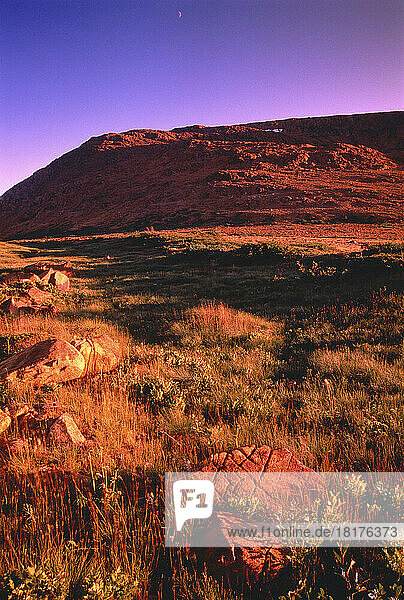 Tablelands at Dusk Gros Morne National Park Newfoundland and Labrador  Canada