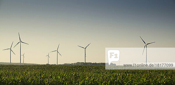 Wind farm and field  Germay.