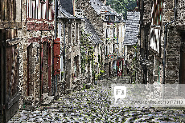 Rue du Petit Fort  Dinan  Brittany  France