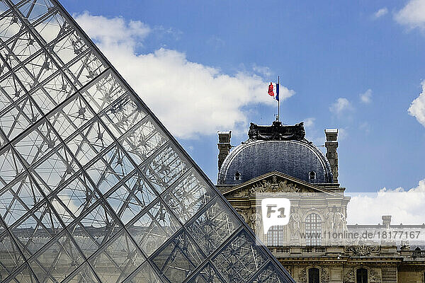 The Louvre  Paris  Ile de France  France