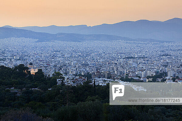 Overview of Athens  Attica  Greece
