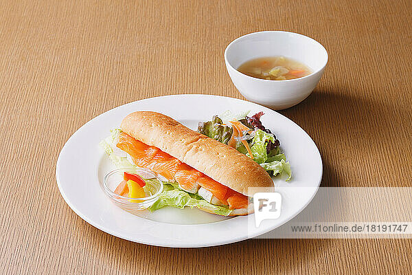Shinshu salmon sandwich