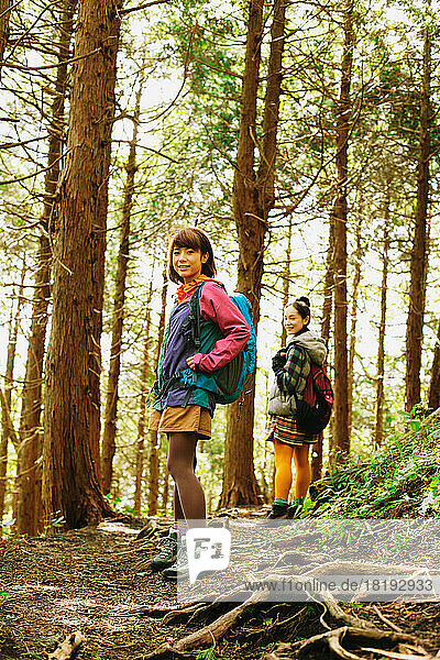 Japanese women trekking