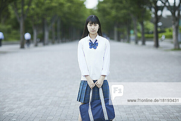 Japanese high school girl