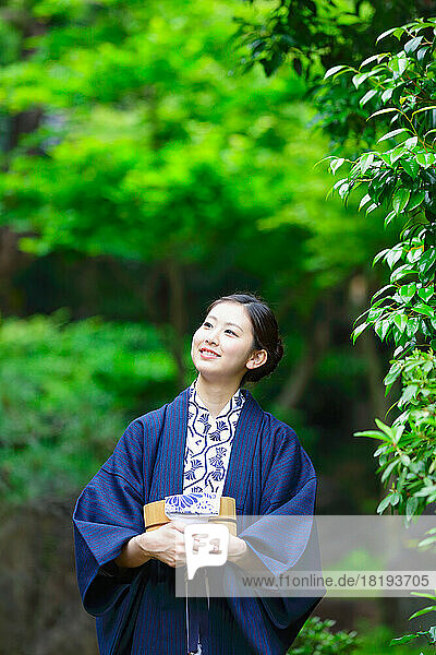 Japanese woman in a yukata