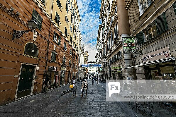 Palacial buildings  Unesco world heritage site Genoa  Italy  Europe