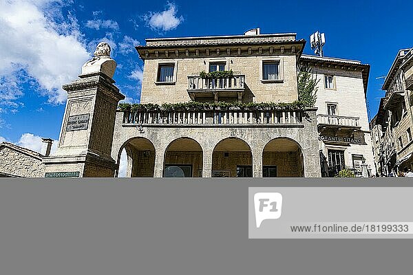 Historic center  Unesco world heritage site San Marino  Italy  Europe
