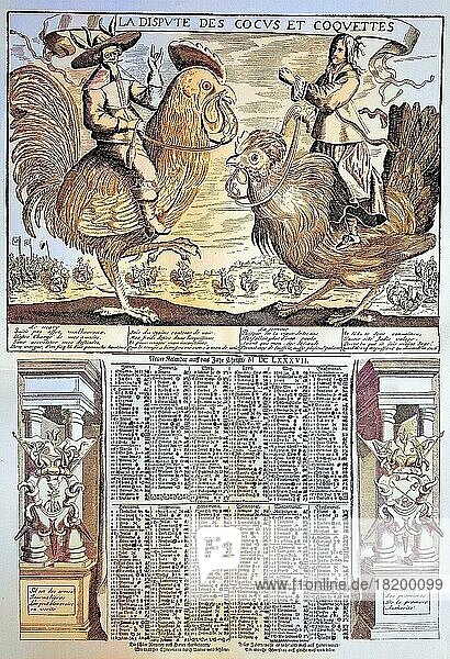Der Kalender der Gehörnten  17. Jahrhundert  digital restaurierte Reproduktion einer Originalvorlage aus dem 19. Jahrhundert  genaues Originaldatum nicht bekannt