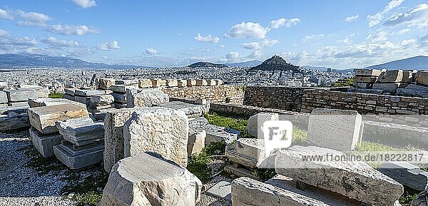 Ruinen  Akropolis  Athen  Griechenland  Europa