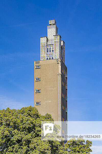 Germany  Saxony-Anhalt  Magdeburg  Albinmuller-Turm observation deck