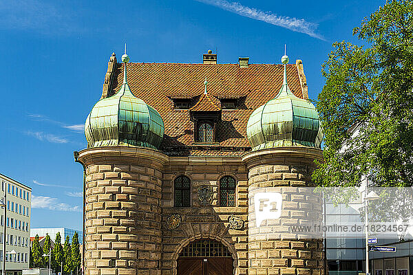 Germany  Bavaria  Nuremberg  Exterior of historic Polizeiberatung Zeughaus building