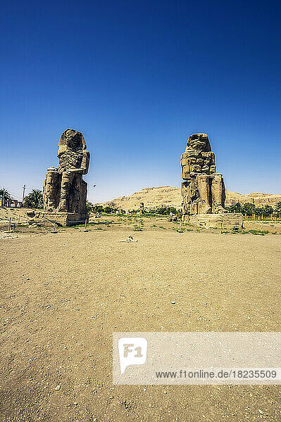 Egypt  Luxor Governorate  Colossi of Memnon