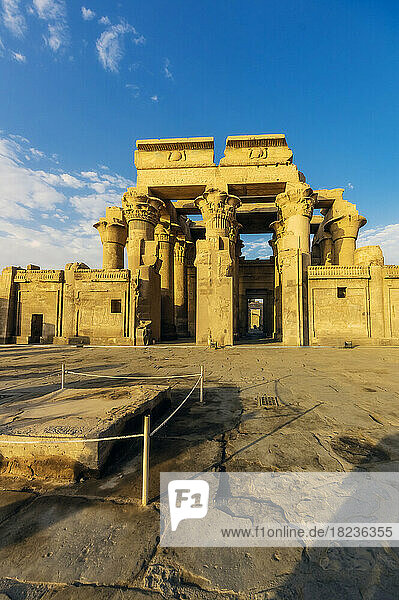 Egypt  Aswan Governorate  Kom Ombo  Entrance of Temple of Kom Ombo
