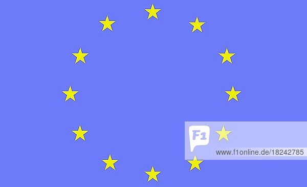 Fahne von Europäische Gemeinschaft