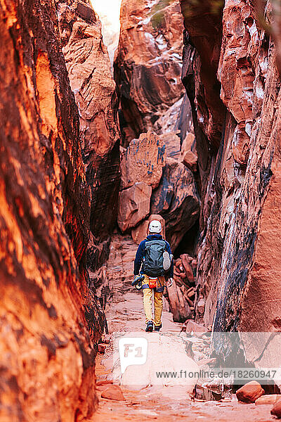 Exploring the climbs in Red Rock canyon