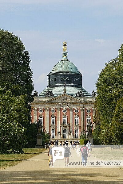 Neues Palais  Park Sanssouci  Potsdam  Brandenburg  Deutschland  Europa