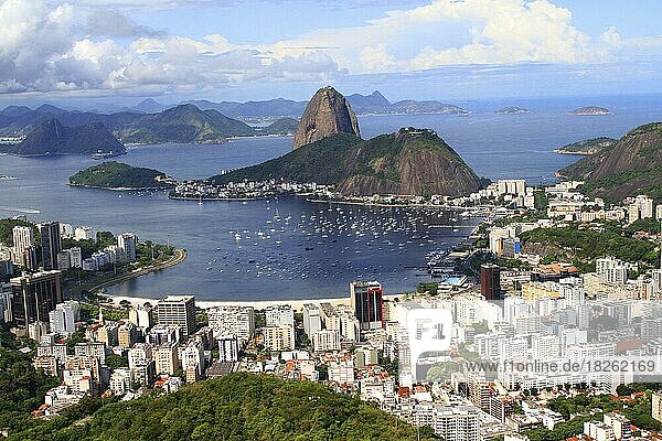 Copacabana und Umgebung  Rio de Janeiro  Brasilien  Südamerika