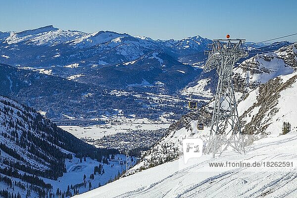 Die neue Kleinkabinenbahn  Skigebiet Nebelhorn  Oberstdorf  Oberallgäu