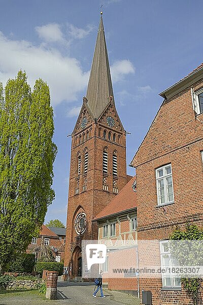 Maria-Magdalenen-Kirche  Altbau  Elbstraße  Altstadt  Lauenburg  Schleswig-Holstein  Deutschland  Europa