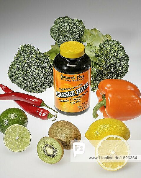 Vitamin C und Vitamin-C-haltiges Obst und Gemüse