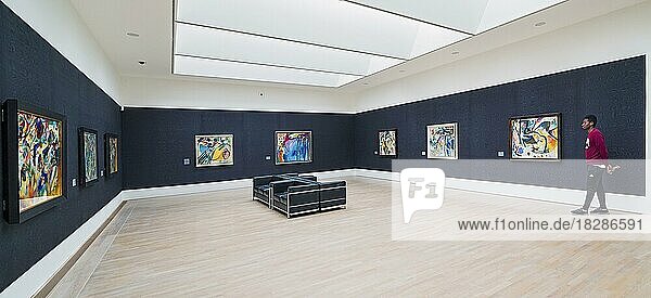 Raum mit Werken von Wassily Kandinsky  Städtische Galerie im Lenbachhaus  München  Oberbayern  Bayern  Deutschland  Europa