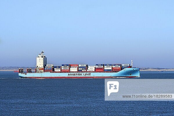 Vuoksi Maersk  Feeder-Containerschiff der Eisklasse  Frachtschiff der Maersk Line  dänische internationale Containerreederei