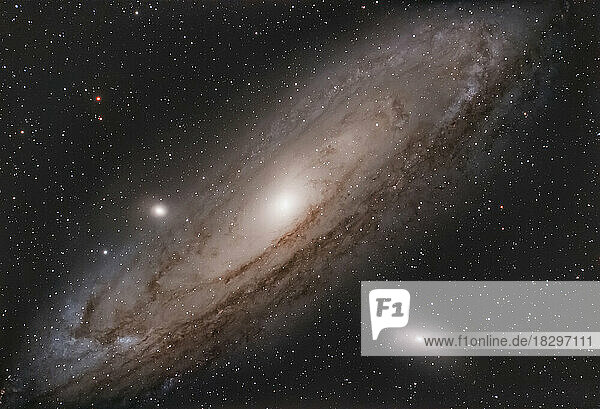 Andromeda Galaxy and surrounding stars