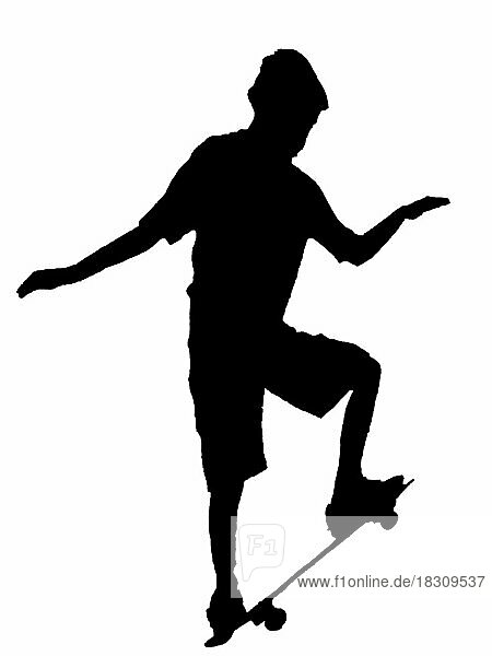 Skateboarder  silhouette