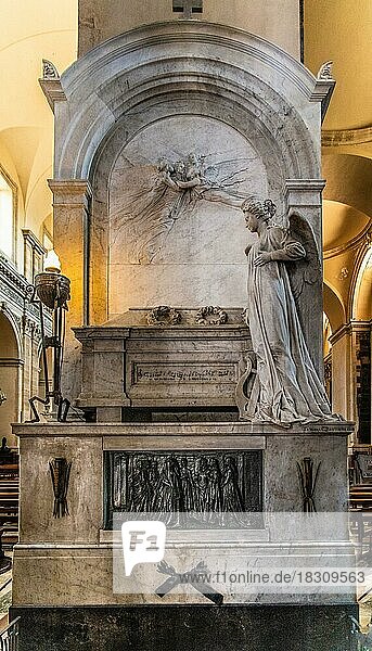 Tomb of the composer Bellini  Cattedrale di SantAgata  Piazza del Duomo  Catania  Catania  Sicily  Italy  Europe