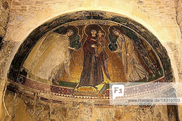 Ort Kiti  byzantinische Kirche  Panagia Angelokistos  Fresken  innen  Zypern  Europa