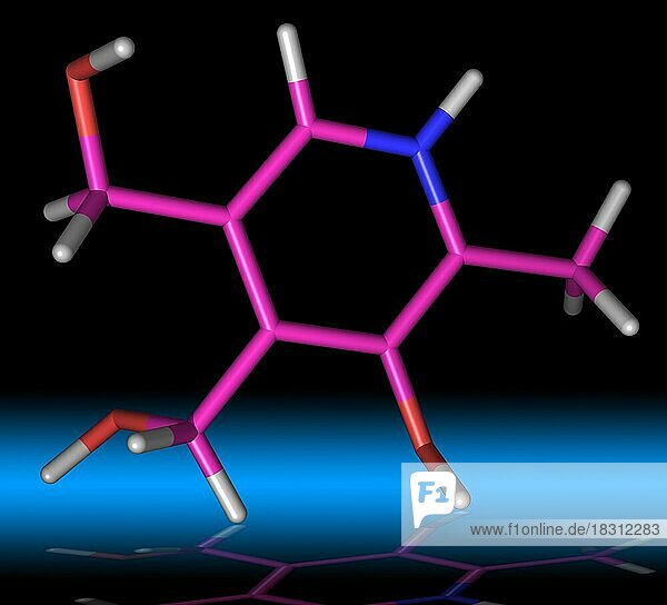 Pyridoxin Vitamin B6 Molekül