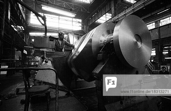 CZE  Czech Republic  Prague: CSSR  Country and People. Everyday life in a country under communist rule. Prague 01.05.1981.Metal plant  Europe