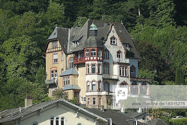 Neogotische Villa Schlink erbaut 1900  Bad Ems  Rheinland-Pfalz  Deutschland  Europa