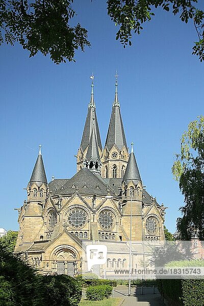 Neuromanische Ringkirche  in Wiesbaden  Hessen  Deutschland  Europa