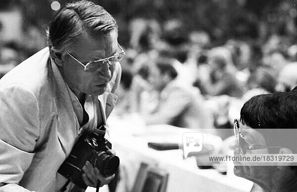 SPD election party conference in Essen on 09.06.1980. Josef (Jupp) Darchinger Photographer  Germany  Europe