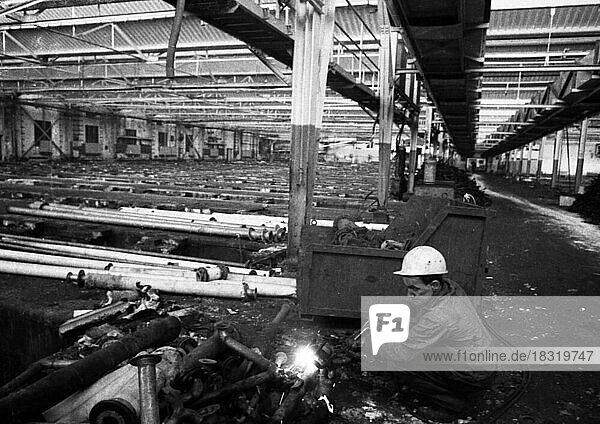 Closed Phrix rayon works on 20. 10. 1971 in Krefeld  Germany  Europe