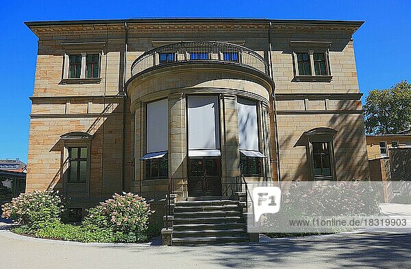 Die Villa Wahnfried  Haus Wahnfried  ehemaliges Wohnhaus von Richard Wagner  Parkseite  Bayreuth  Oberfranken  Bayern  Deutschland  Europa
