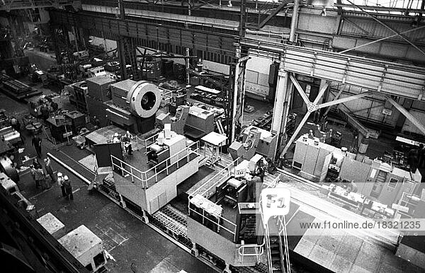 The Maschinenfabrik Deutschland (MFD) of Hoesch AG ceased production of heavy machinery in 1990. Here on 03.06.1976 in Dortmund  Germany  Europe