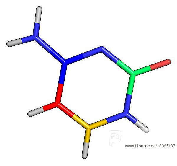 Cytosin ist eine der fünf wichtigsten Nukleobasen  die in den Nukleinsäuren DNA und RNA vorkommen. Es ist ein Pyrimidin-Derivat mit einem heterozyklischen aromatischen Ring und zwei Substituenten (eine Aminogruppe an Position 4 und eine Ketogruppe an Position 2)