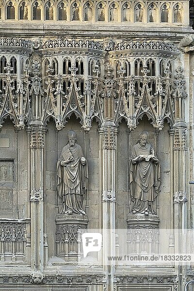 Detail  Cathedral  Canterbury  Kent  England  Great Britain