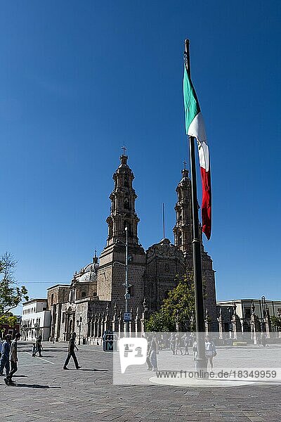 Catedral  Basílica de Nuestra señora de la Asuncion  Platz La Patria Oriente  Aguascalientes  Mexiko  Mittelamerika