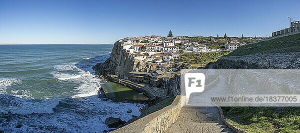 Place on cliff  Azenhas do Mar  Sintra coast  Portugal  Europe