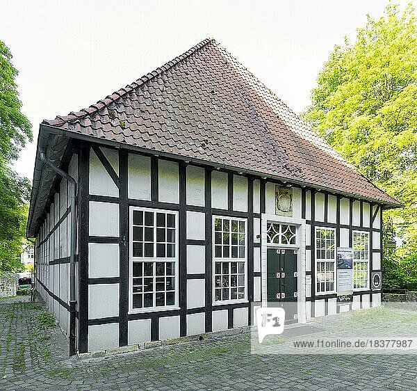 Doll museum in a half-timbered house from 1684  Tecklenburg  Münsterland  North Rhine-Westphalia  Germany  Europe