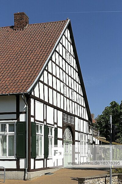 Wohngebäude in Fachwerkbauweise  Bad Laer  Niedersachsen  Deutschland  Europa