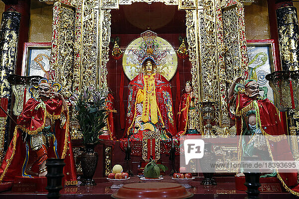 Avalokitesvara (Quan Am)  der Bodhisattva des Mitgefühls (Göttin der Barmherzigkeit)  Quan Am Buddhistischer Tempel  Hanoi  Vietnam  Indochina  Südostasien  Asien