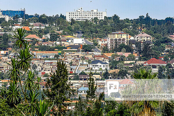 Gebäude in Kigali  Ruanda  Afrika