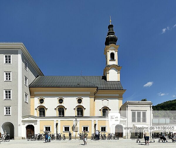 Katholische Kirche St. Michael  Mozartplatz  Altstadt  Salzburg  Österreich  Europa