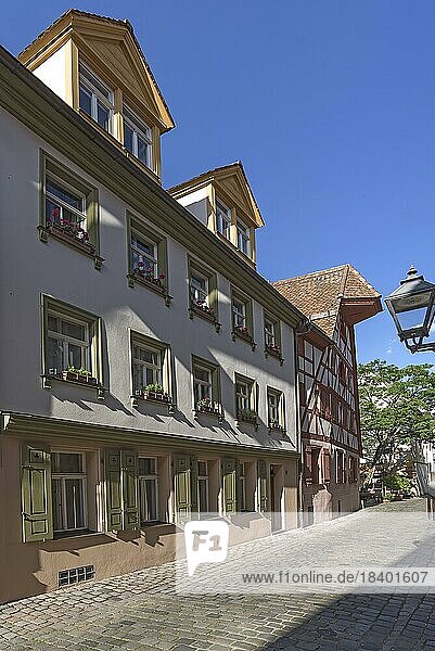 Historisches Wohnhaus  Totalsaniert durch die Altstadtfreunde  Pfeifergasse 6  Nürnberg  Mittelfranken  Bayern  Deutschland  Europa