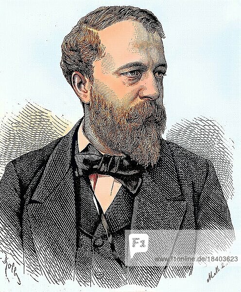 Eugène Henri Brisson (31. Juli 1835) (13. April 1912) war französischer Politiker und zweimaliger Premierminister von Frankreich  Historisch  digital restaurierte Reproduktion von einer Vorlage aus dem 19. Jahrhundert