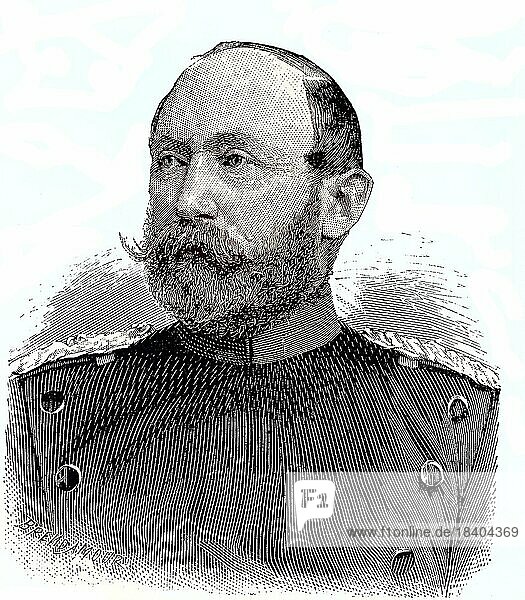 Gustav Adolf Oskar Wilhelm Freiherr von Meerscheidt-Huellessem  1825  1895  was a Prussian officer  last General of the Infantry  Situation from the time of the Franco-Prussian War  1870-1871  which is also called the Franco-Prussian War  Historic  digitally restored reproduction from a 19th century original